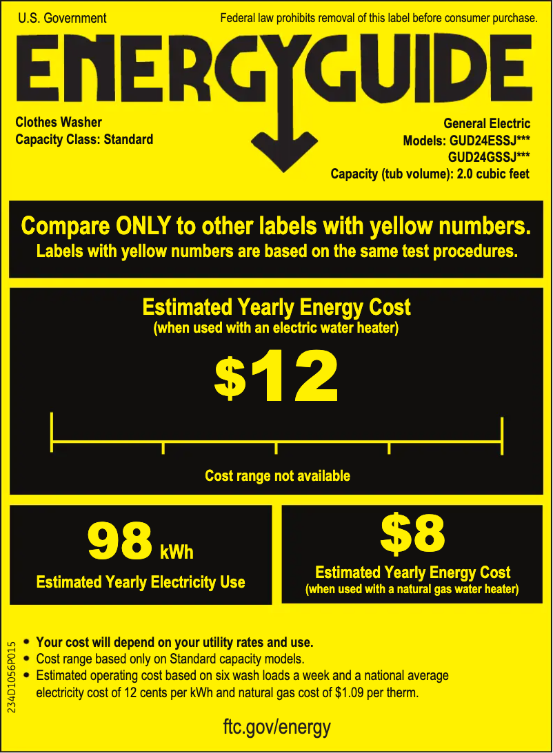 Image de la première page du manuel de l'appareil Spacemaker GUD24GSSJWW