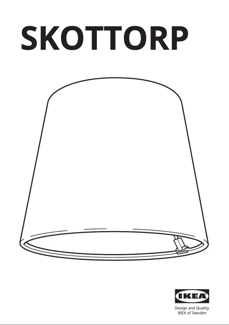 Image de la première page du manuel de l'appareil SKOTTORP 205.095.54