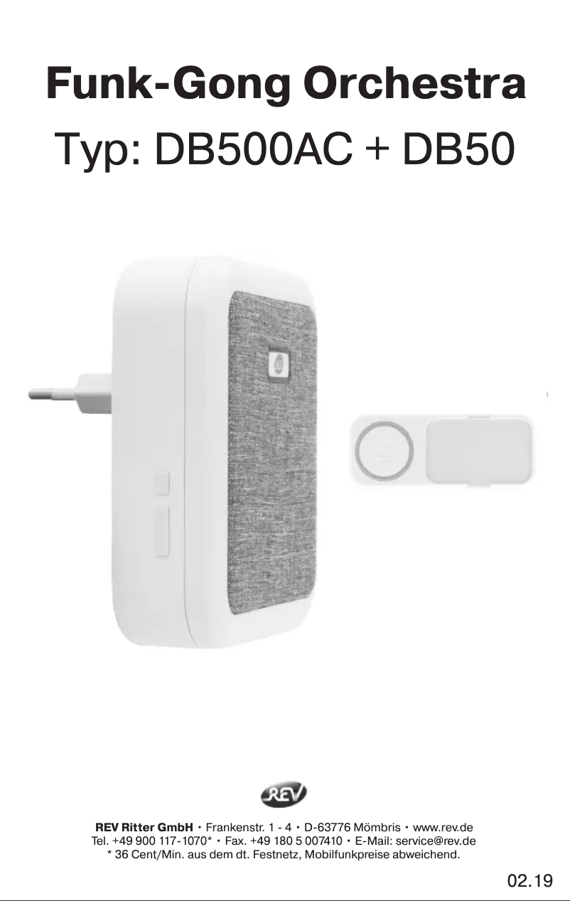 Page 1 de la notice Manuel utilisateur REV 82610103