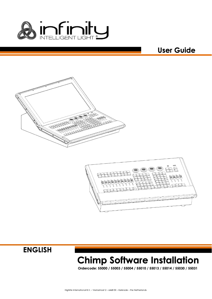 Page 1 de la notice Manuel utilisateur Infinity Chimp Tour Pack