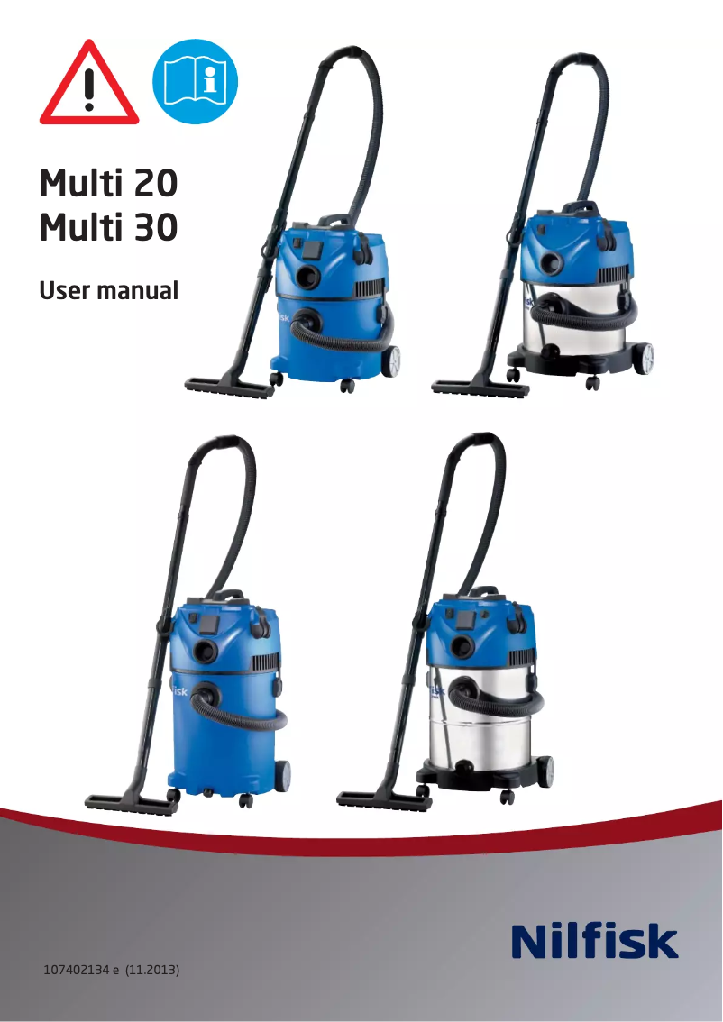 Page 1 de la notice Manuel utilisateur Nilfisk Multi 20