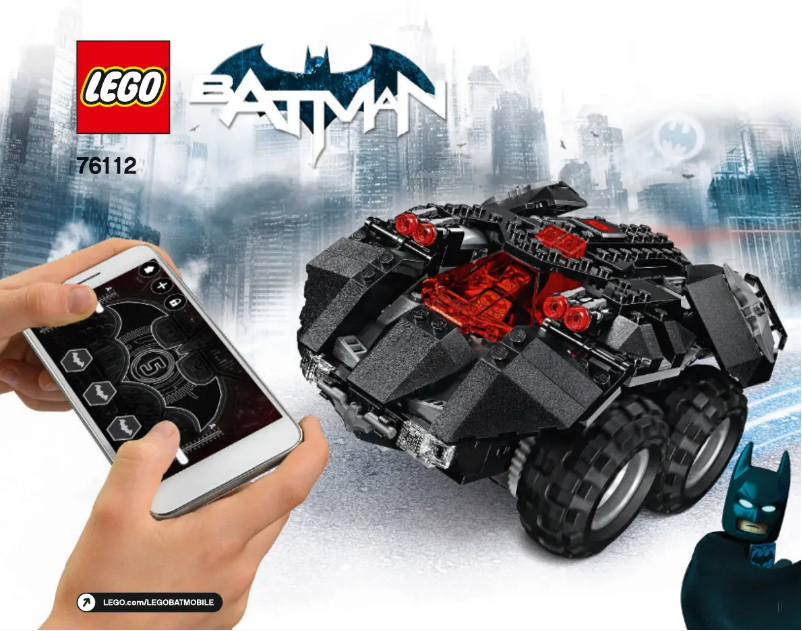 Page 1 de la notice Manuel utilisateur Lego Batmobile 76112