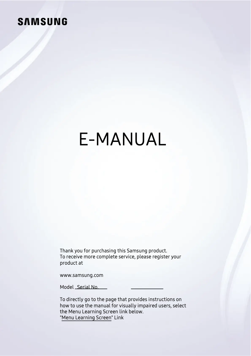 Página 1 del manual Manual de usuario Samsung UE55CU7170