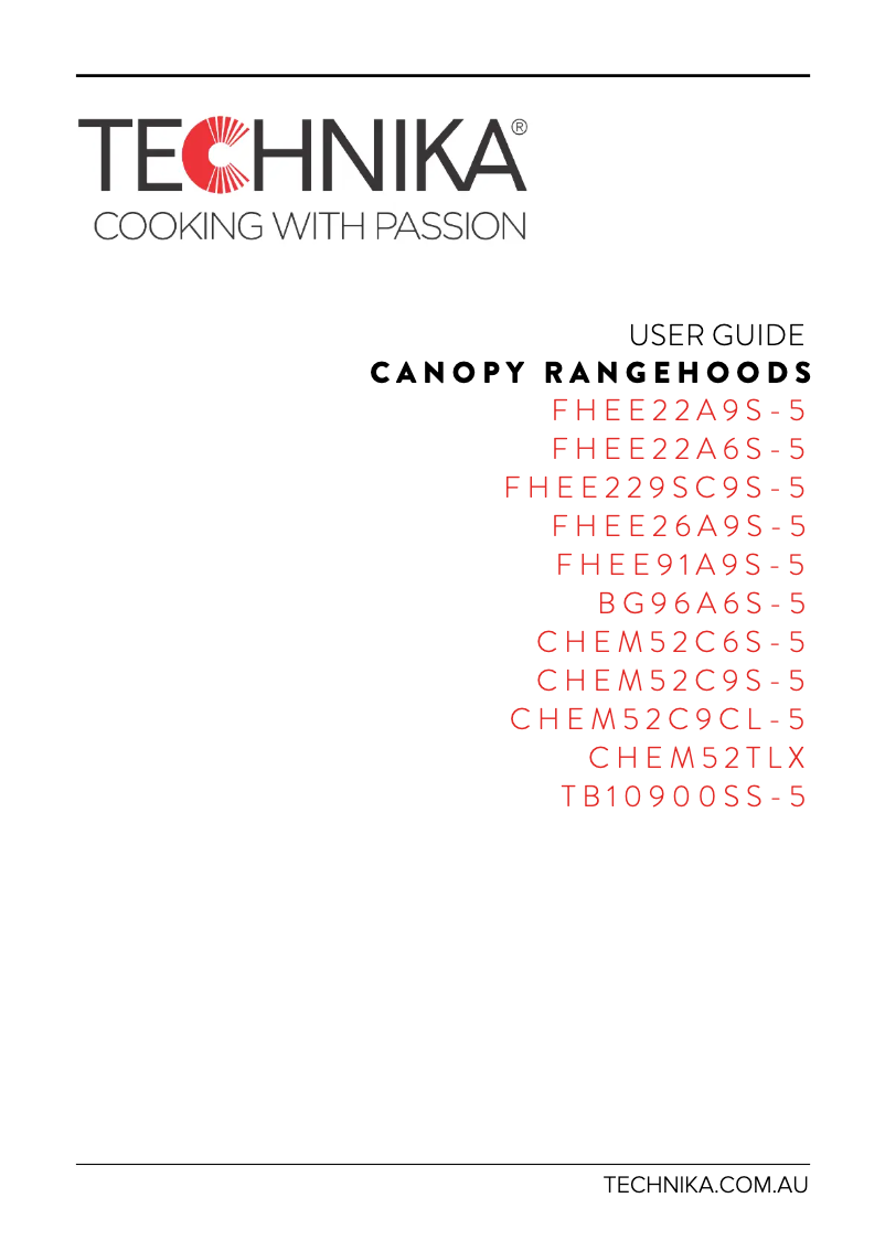 Page 1 de la notice Manuel utilisateur Technika BG96A6-5