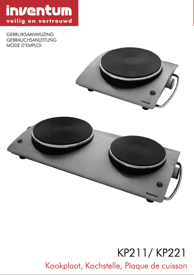 Page 1 de la notice Manuel utilisateur Inventum KP221