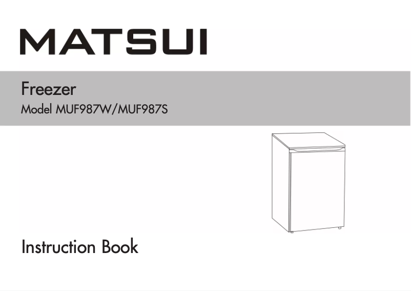 Page 1 de la notice Manuel utilisateur Matsui MUF987S