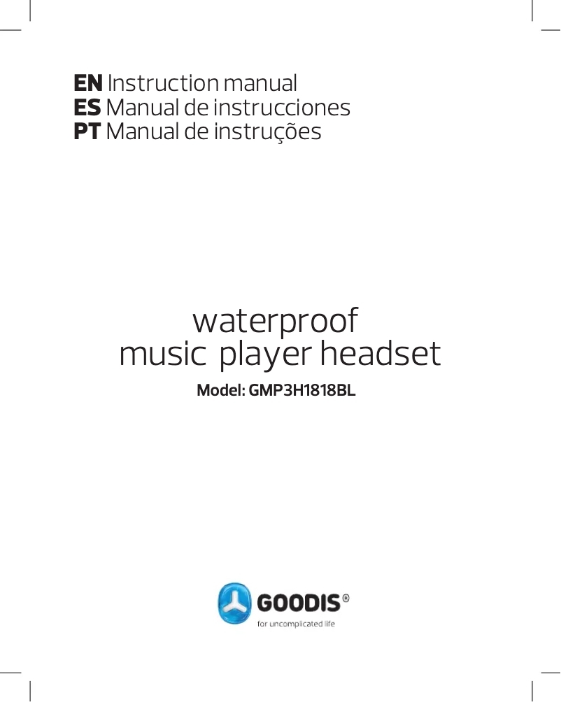 Page 1 de la notice Manuel utilisateur Goodis GMP3H1818BL