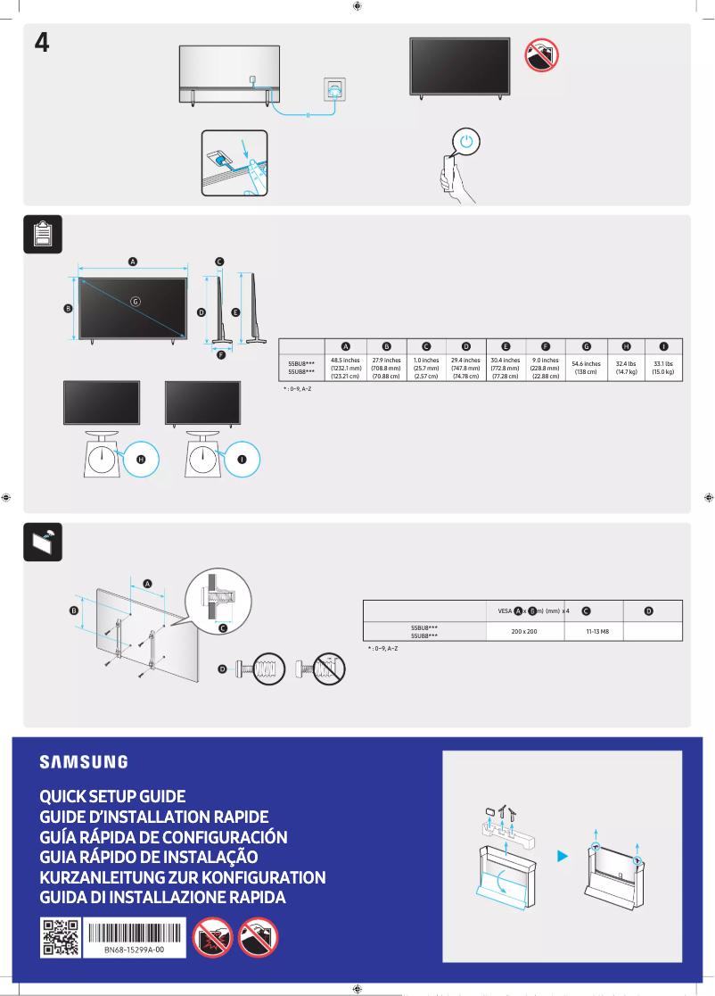 Página 1 del manual Manual de usuario Samsung UA55BU8100G