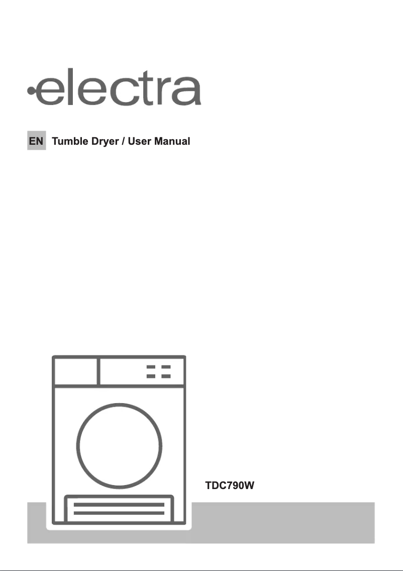 Page 1 de la notice Manuel utilisateur Electra TDC790W