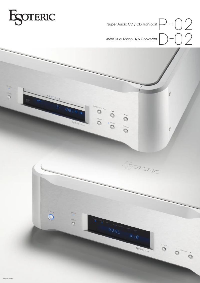 Page 1 de la notice Brochure Esoteric D-02