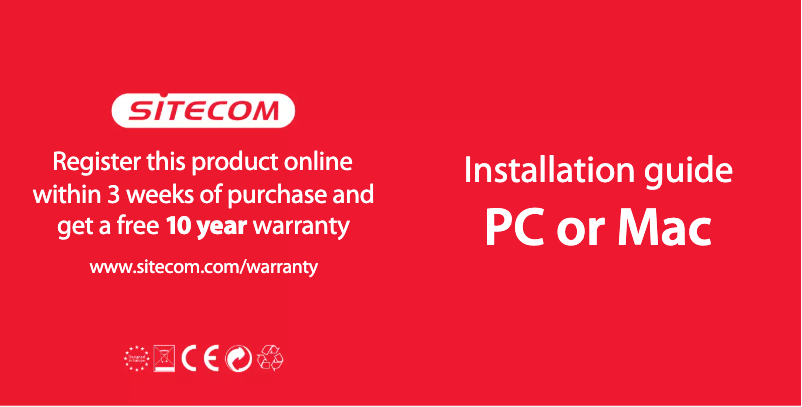 Page 1 de la notice Manuel utilisateur Sitecom LN-556