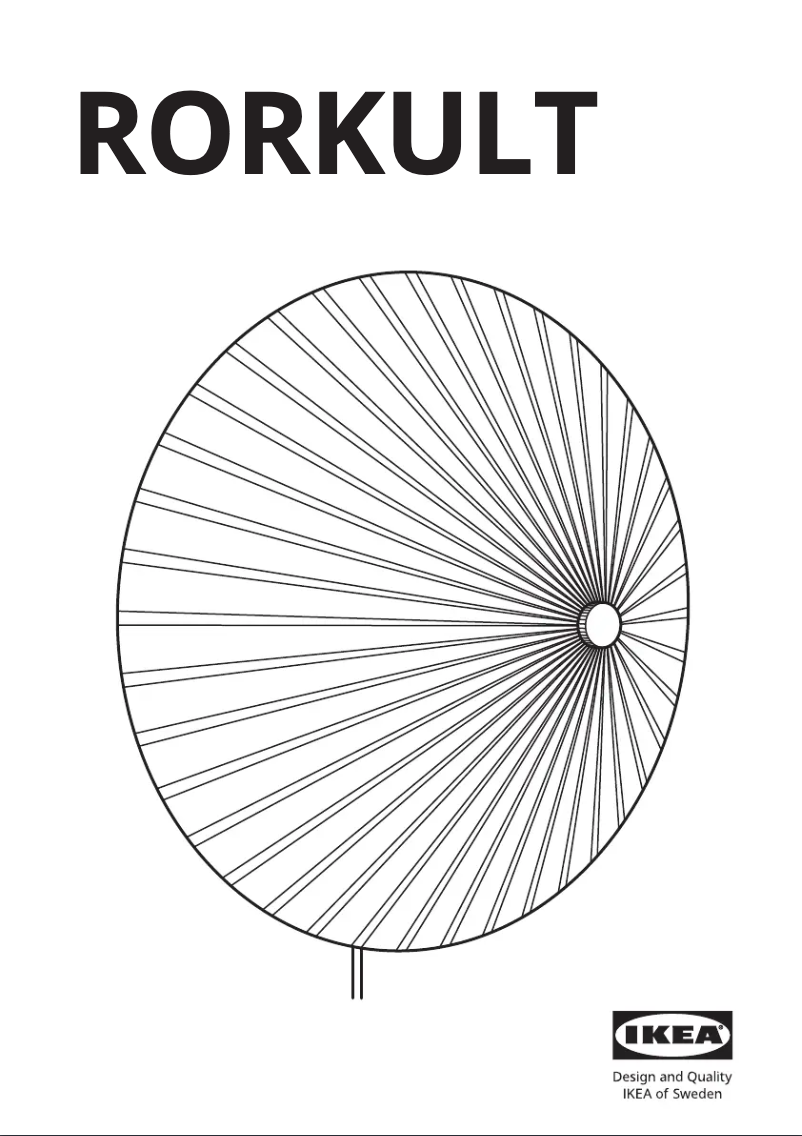 Page 1 de la notice Manuel utilisateur Ikea RORKULT 505.754.39