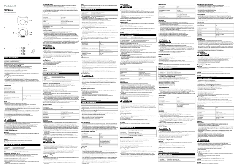 Page 1 of the manual User Manual Nedis PIRPO32WT