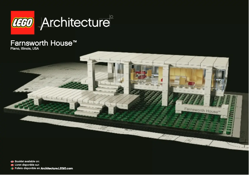 Page 1 de la notice Manuel utilisateur Lego Farnsworth House 21009