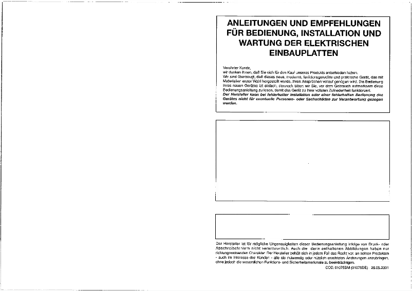 Page 1 de la notice Manuel utilisateur Smeg SE435NE1