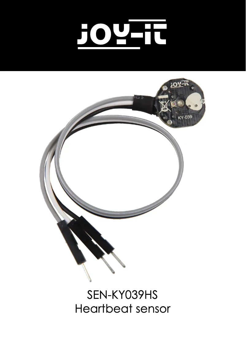 Page 1 de la notice Manuel utilisateur Joy-It SEN-KY039HS