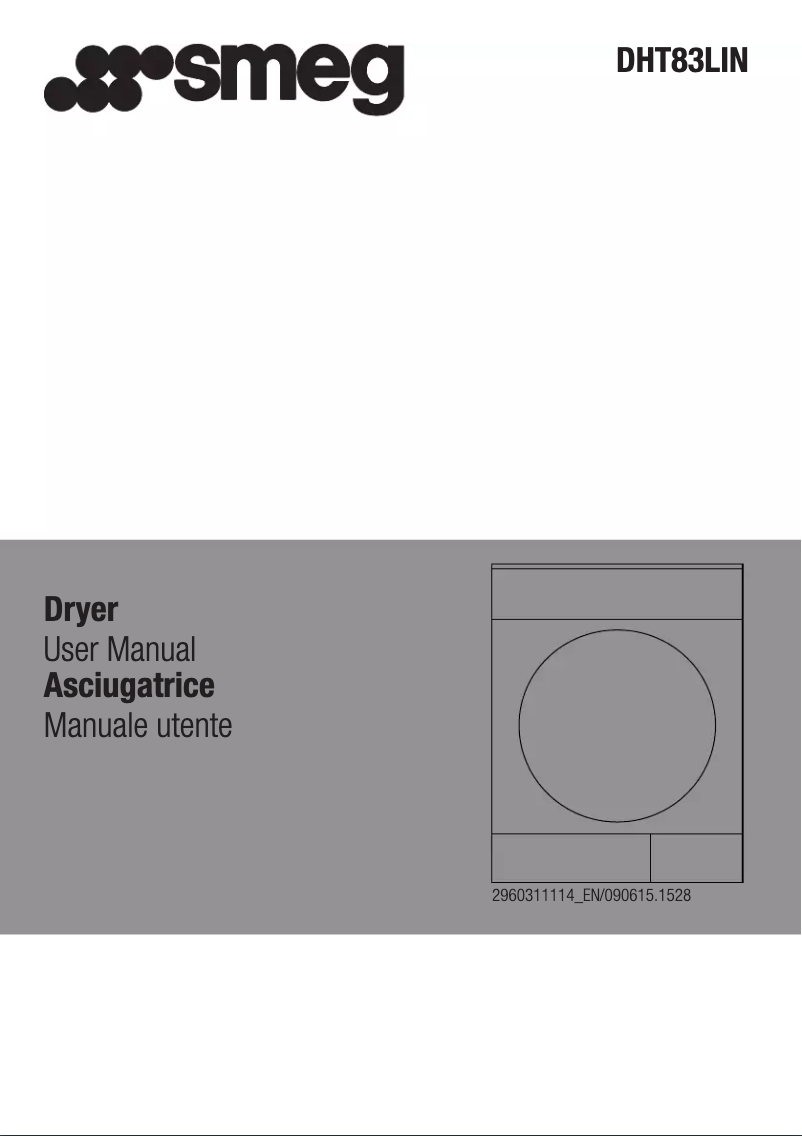 Página 1 del manual Manual de instrucciones Smeg DHT83LIN