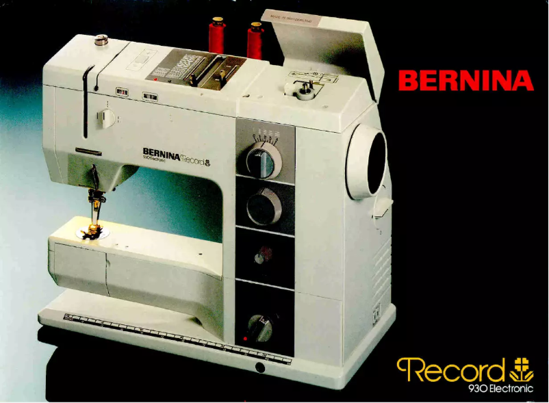 Page 1 de la notice Manuel utilisateur Bernina Record 930
