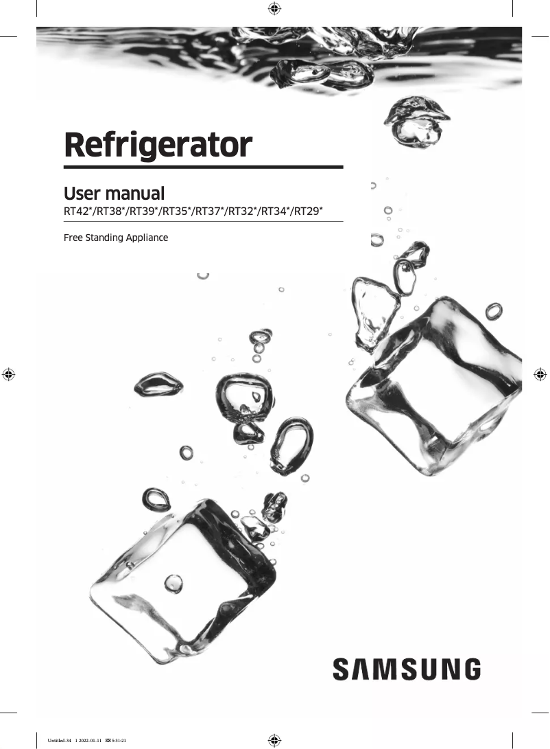 Página 1 del manual Manual de usuario Samsung RT38K5062GL