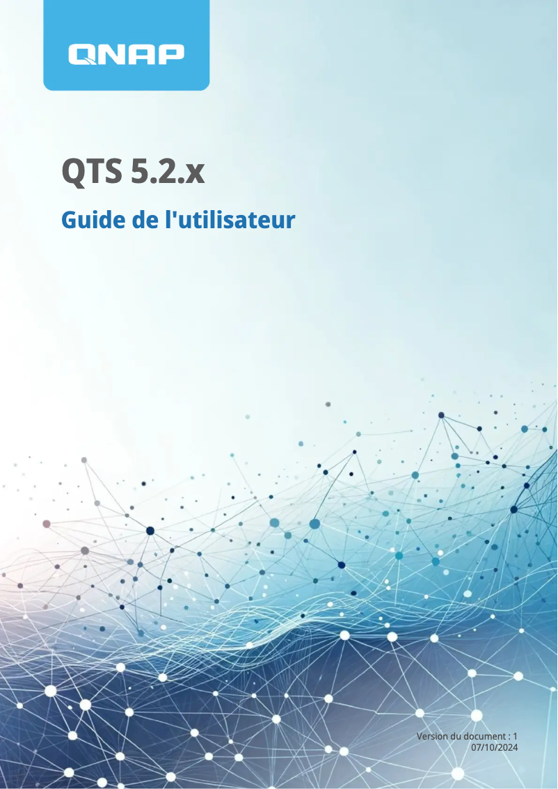 Page 1 de la notice Manuel utilisateur QNAP TS-470 PRO