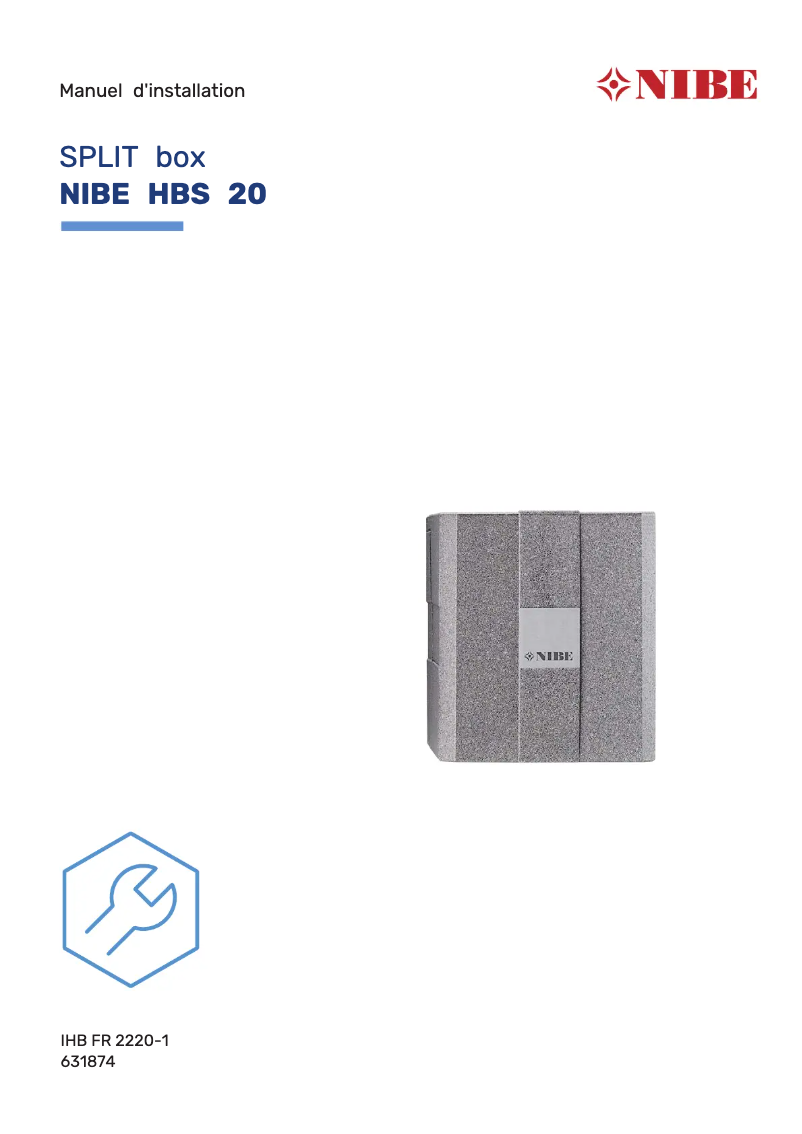 Página 1 del manual Manual de usuario Nibe HBS 20