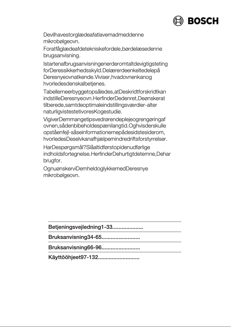 Page 1 de la notice Manuel utilisateur Bosch HMT9656EU