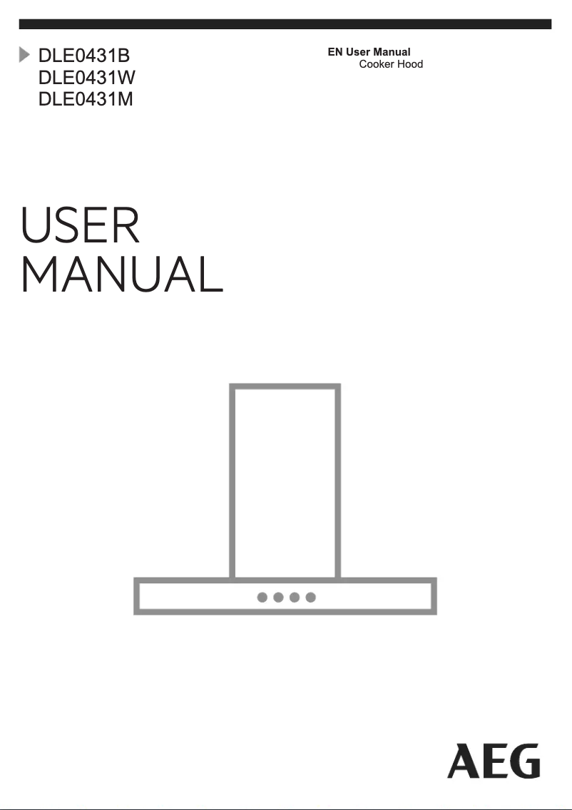 Page 1 de la notice Manuel utilisateur AEG DLE0431M