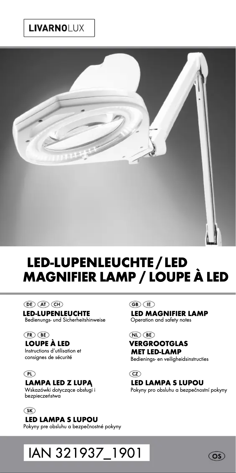 Page 1 de la notice Manuel utilisateur Livarno Lux HG01089