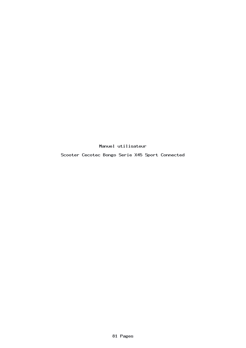 Page 1 de la notice Manuel utilisateur Cecotec Bongo Serie X45 Sport Connected
