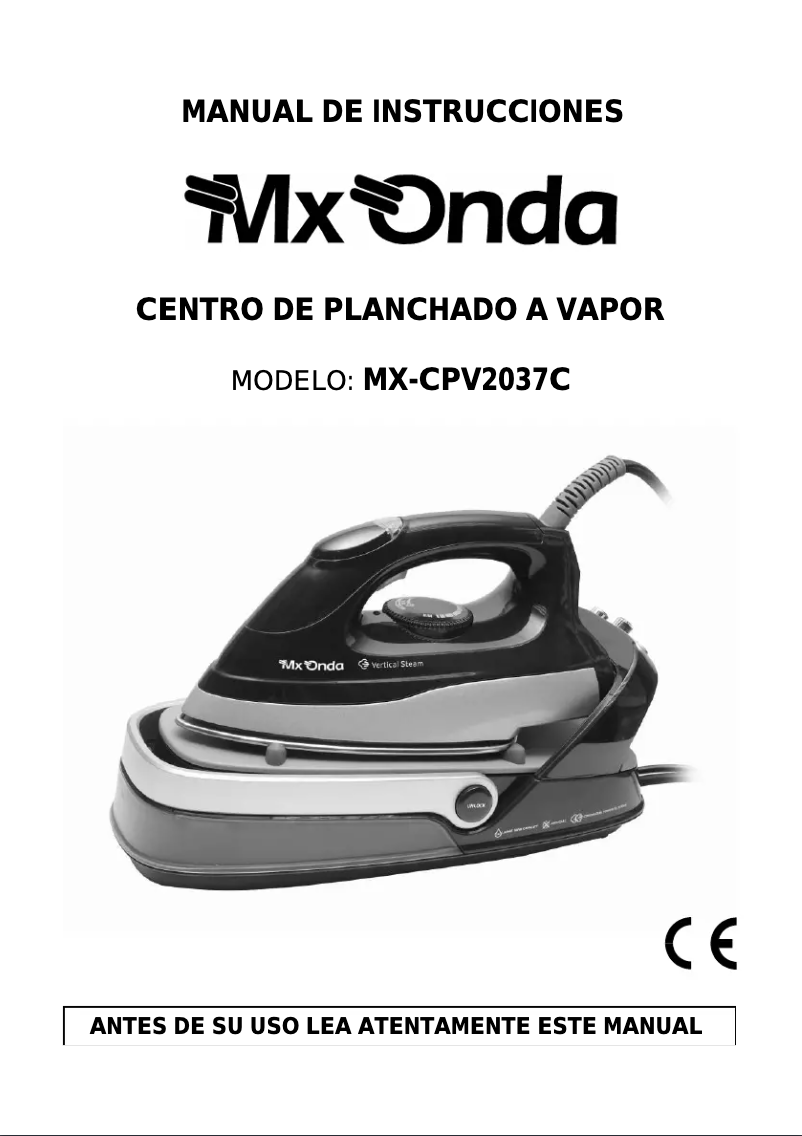 Page 1 de la notice Manuel utilisateur Mx Onda MX-CPV2037C