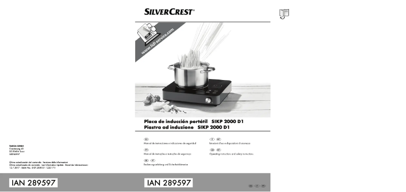 Page 1 de la notice Manuel utilisateur SilverCrest SIKP 2000 D1