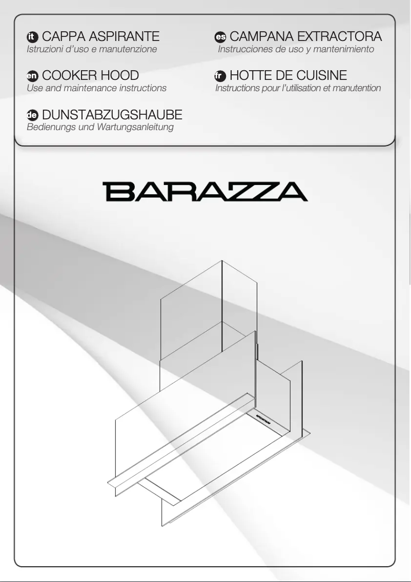 Page 1 de la notice Manuel utilisateur Barazza 1KMDI9