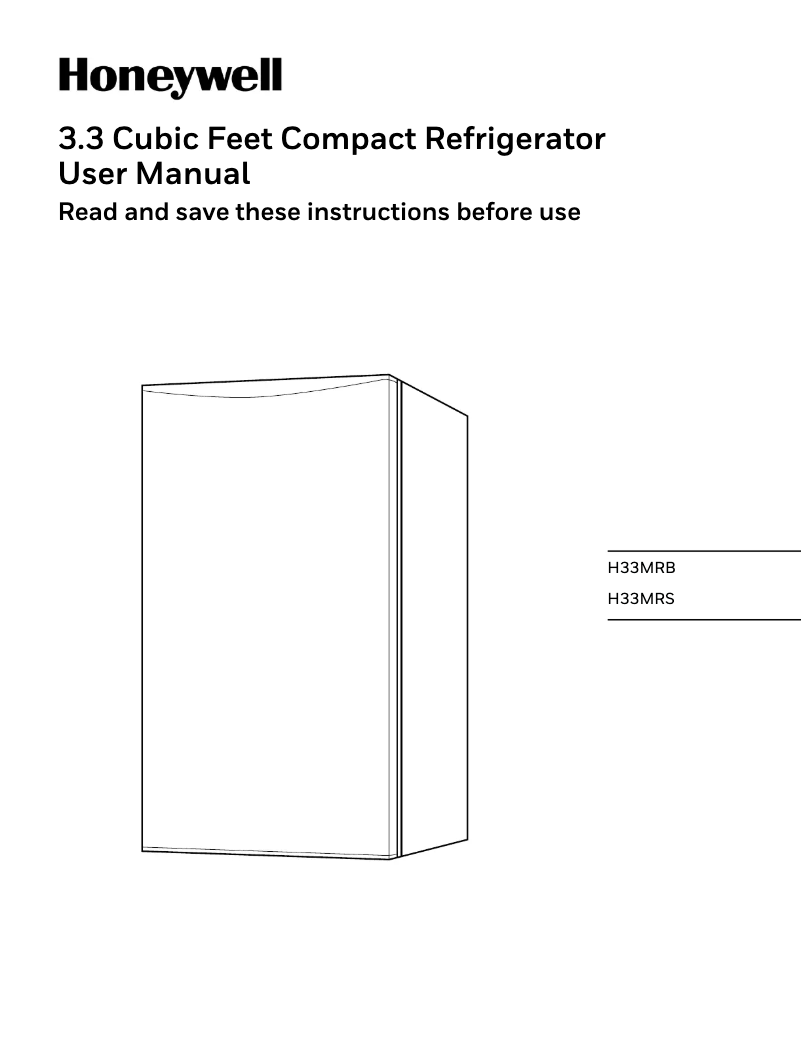 Page 1 de la notice Manuel utilisateur Honeywell H33MRS