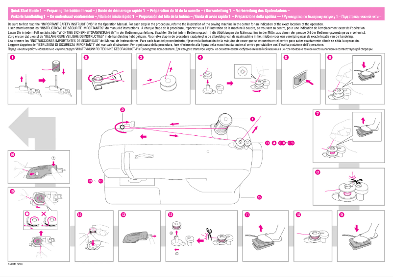 Page 1 de la notice Guide de démarrage rapide Brother ES-2000