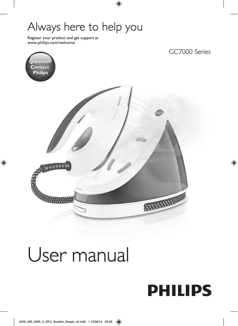 Página 1 del manual Manual de usuario Philips GC7030