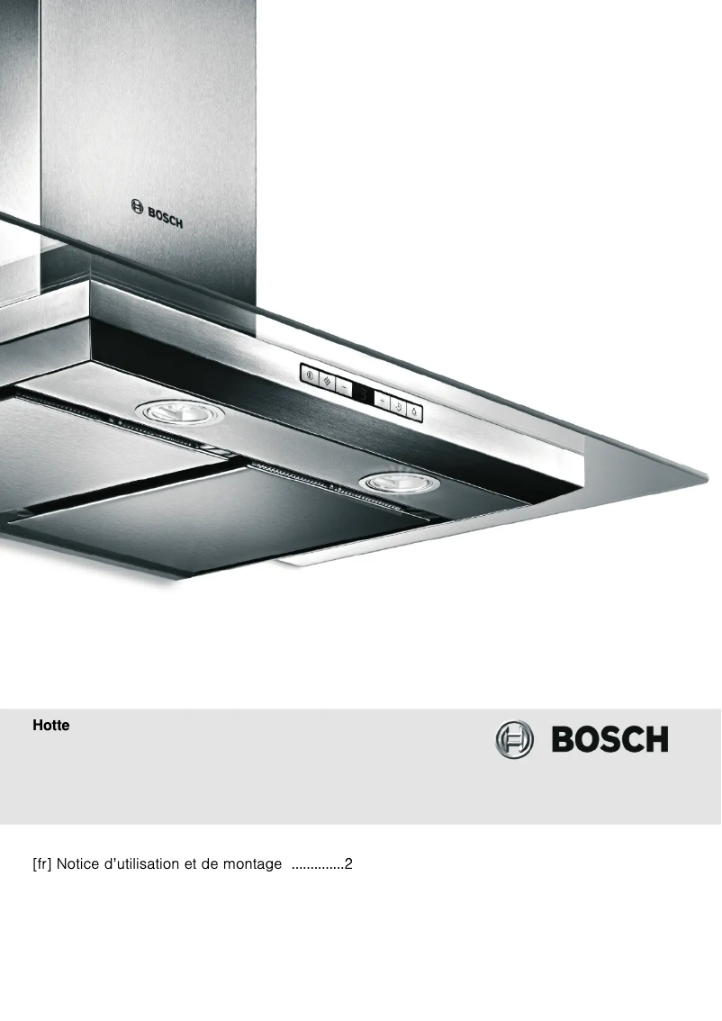 Page 1 de la notice Manuel utilisateur Bosch DWB06D650
