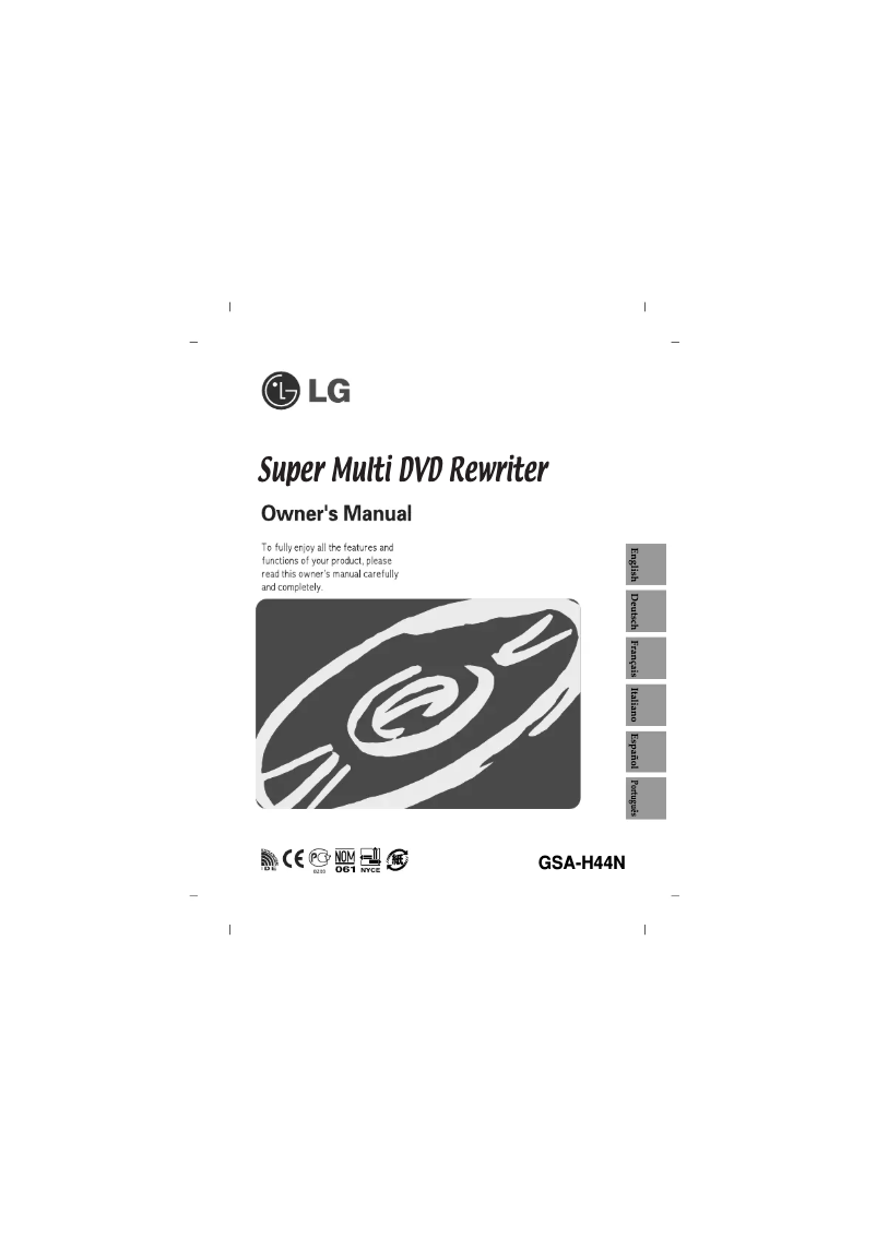 Page 1 de la notice Manuel utilisateur LG GSA-H44N