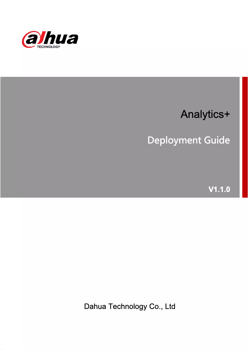 Page 1 de la notice Manuel utilisateur Dahua Technology N45EJ62