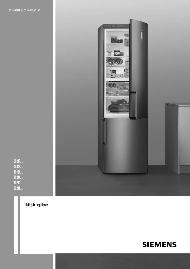 Page 1 de la notice Guide d'installation Siemens FI24DP32