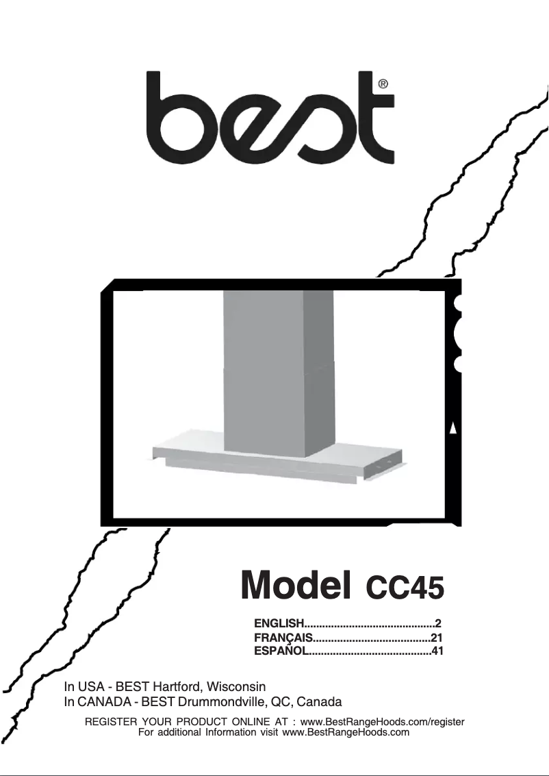 Page 1 de la notice Manuel utilisateur Best Riporre CC45I90SB