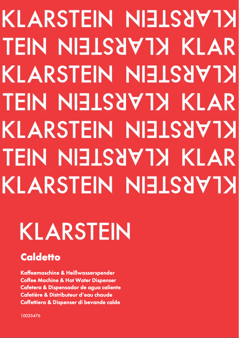 Page 1 de la notice Manuel utilisateur Klarstein Caldetto