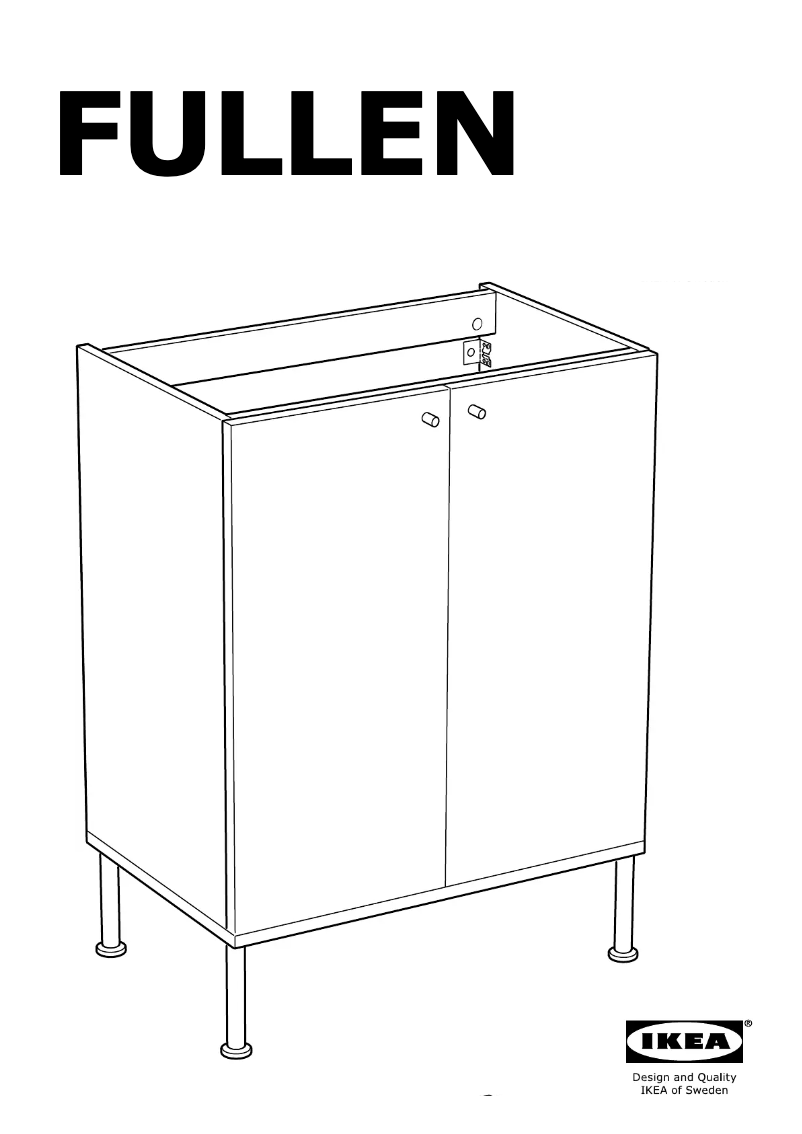 Page 1 de la notice Instructions / montage Ikea TALLEVIKEN
