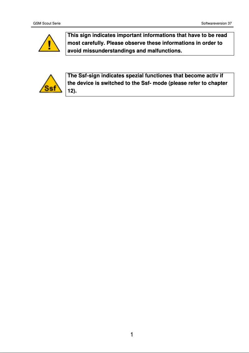 Página 1 del manual Manual de usuario ConiuGo GSM Scout active