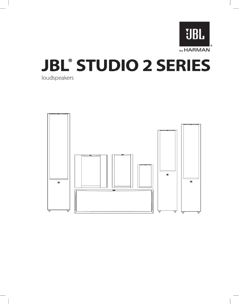 Page 1 de la notice Manuel utilisateur JBL Studio Series 225C