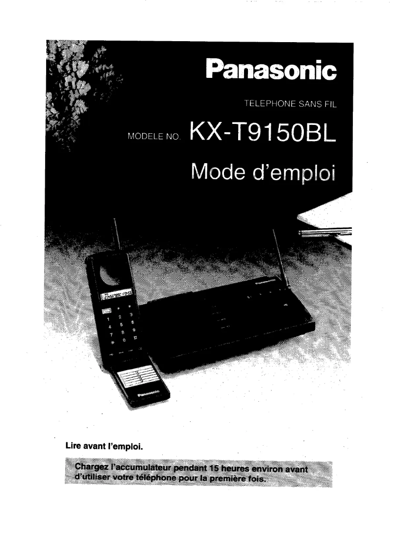 Page 1 de la notice Manuel utilisateur Panasonic KX-T9150BL