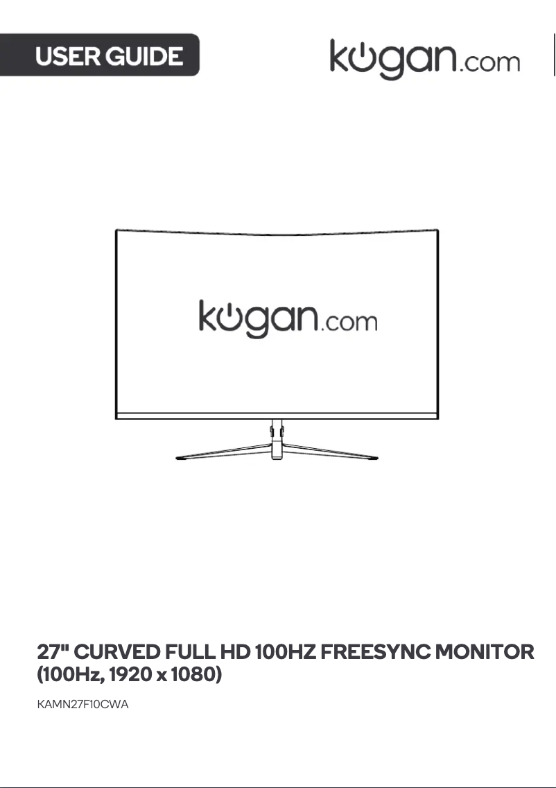 Page 1 de la notice Manuel utilisateur Kogan KAMN27F10CWA