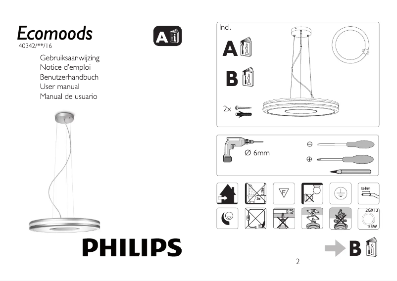Página 1 del manual Manual de usuario Philips Ecomoods 403423116