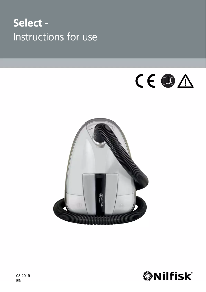 Page 1 de la notice Manuel utilisateur Nilfisk Select Energy
