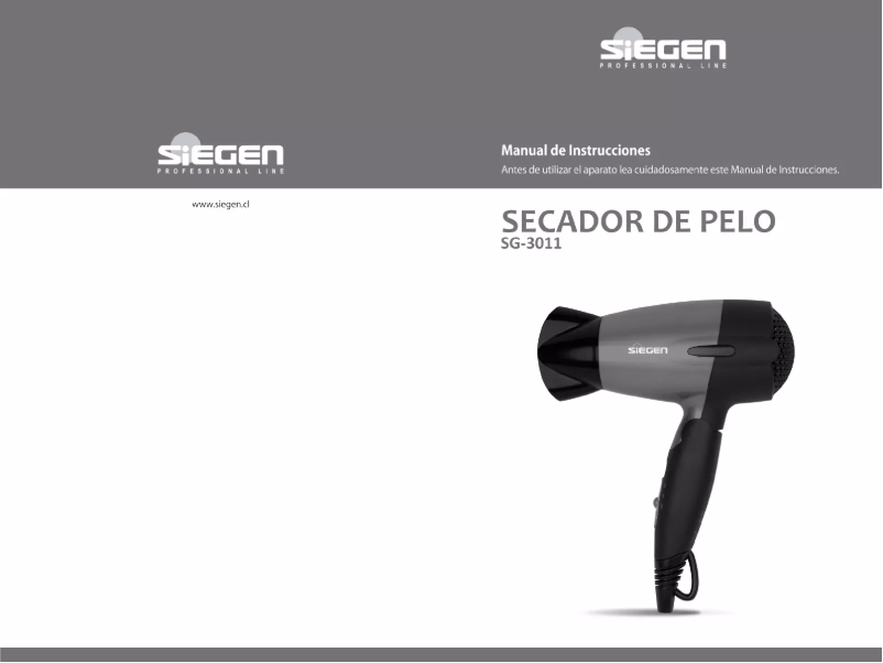 Page 1 de la notice Manuel utilisateur Siegen SG-3011