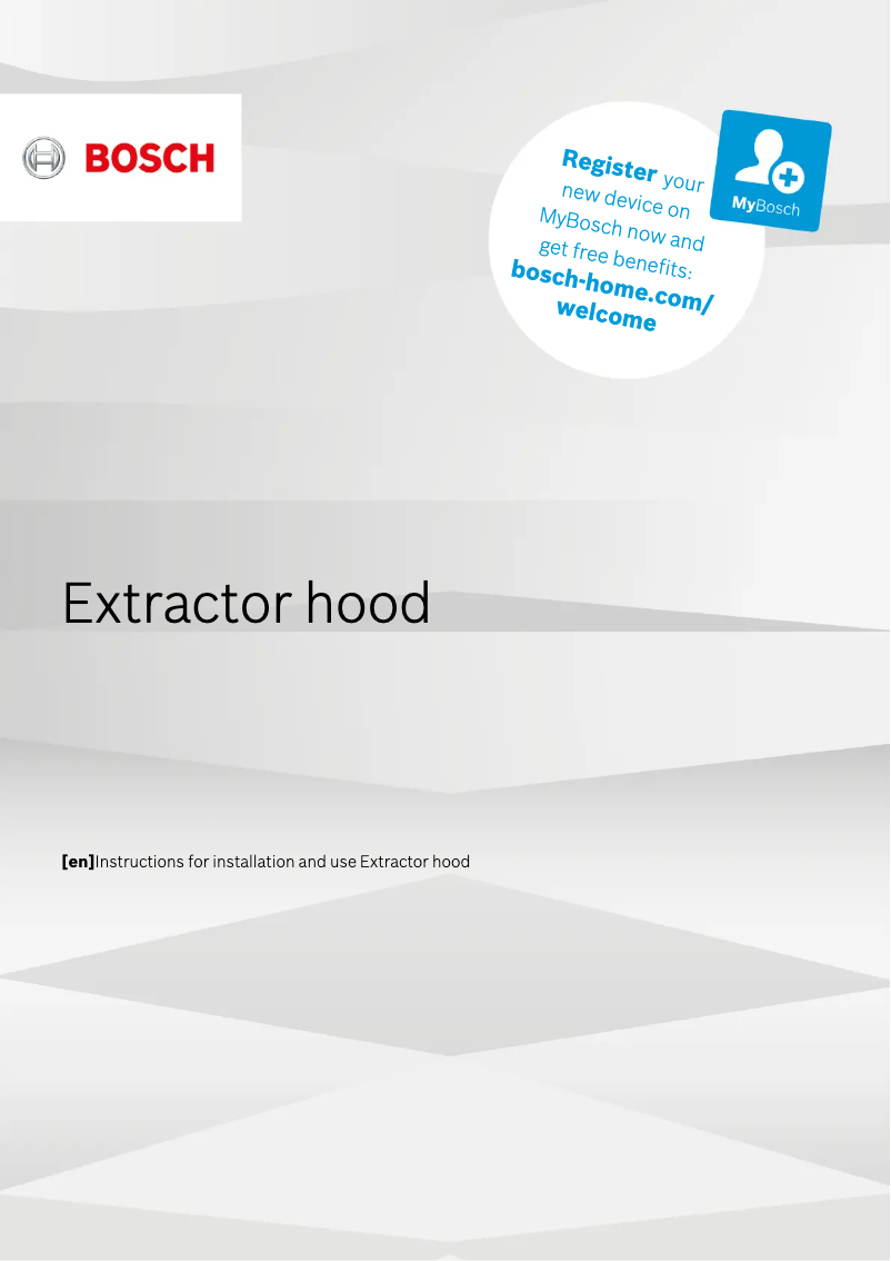 Page 1 de la notice Manuel utilisateur Bosch DFR067A50A